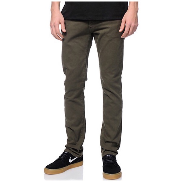 Volcom Other - NWOT Volcom Vorta Slim Straight Army Green Jeans